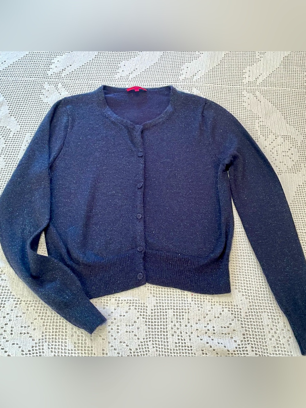 Vivienne Tam Navy Button-Front Sweater Cardigan